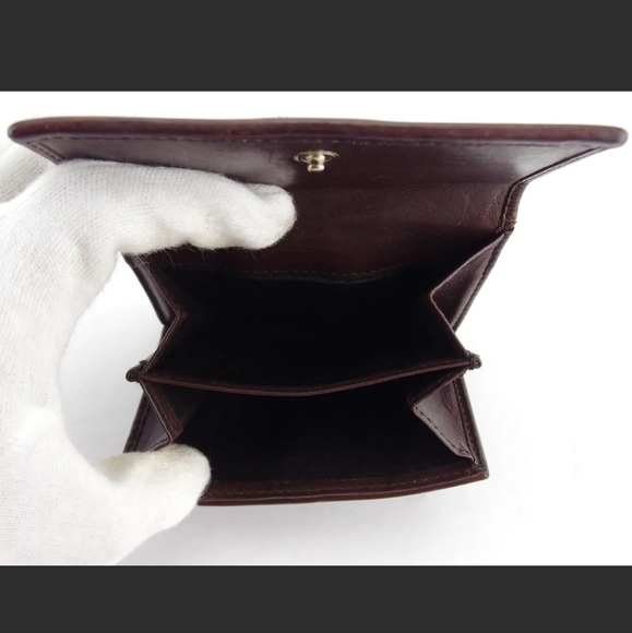 Gucc W hook purse hose bit pattern leather Authentic used - Picture 8 of 9